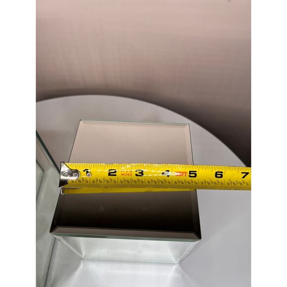 VTG SET of 3 Mirror Cube Box Stands 4", 5", & 6" makeup , candle holder, display - Picture 10 of 11